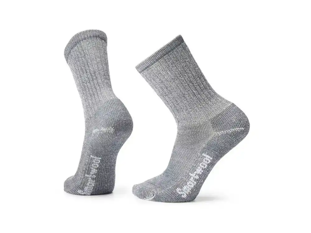SMARTWOOL Ponožky CLASSIC HIKE LIGHT CUSHION CREW SOCKS light grey – modrošedé Vysoce Kvalitní
