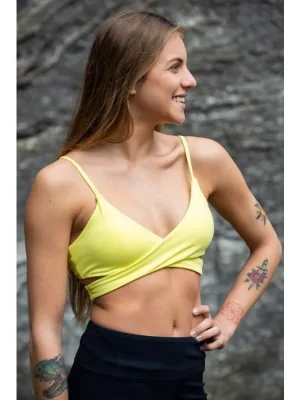 Levný 8B+ Dámská sportovní podprsenka NOLA žlutá