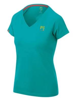 KARPOS Dámské triko GENZIANELLA W T-SHIRT bluebird print - zelené Nejlepší Volba