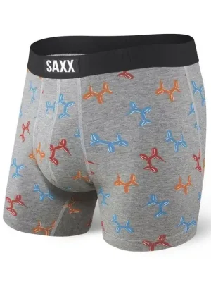 Vrácení Zdarma SAXX Pánské boxerky UNDERCOVER BOXER BR FLY - grey baloon dogs