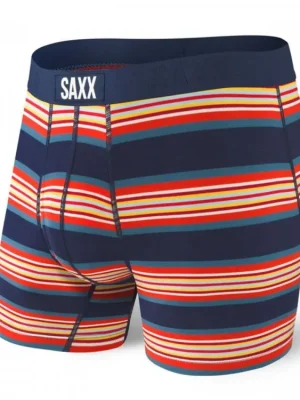 SAXX Pánské boxerky ULTRA BOXER BRIEF FLY - navy banner stripe Rychlé Dodání