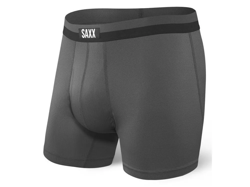 SAXX Pánské boxerky SPORT MESH BB FLY - graphite Cenová Bomba