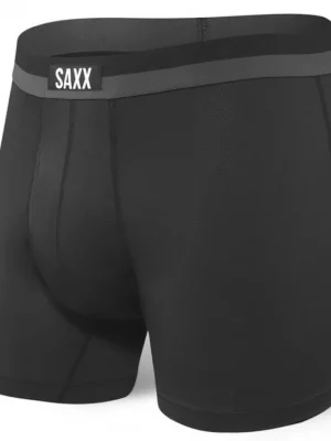 SAXX Pánské boxerky SPORT MESH BB FLY - black Omezená Nabídka