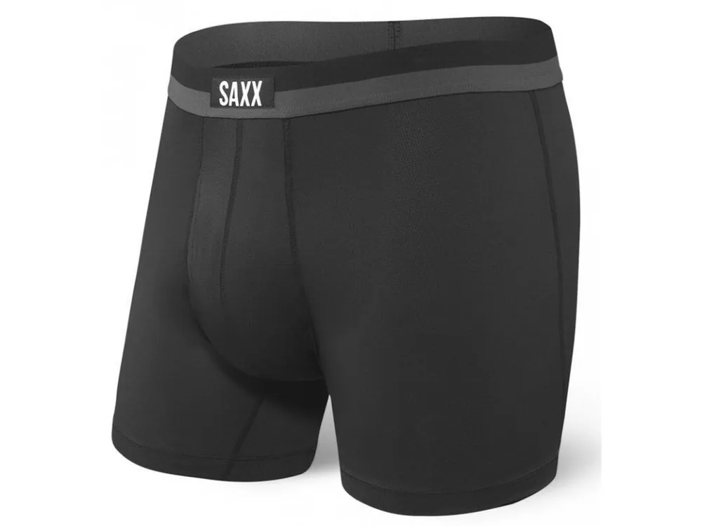 SAXX Pánské boxerky SPORT MESH BB FLY - black Omezená Nabídka