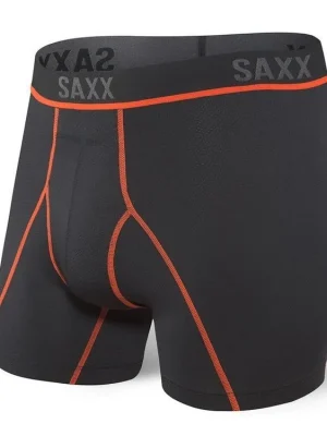 SAXX KINETIC HD BOXER BRIEF - blck/vermil Oblíbený