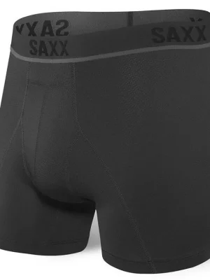SAXX Pánské boxerky KINETIC HD BOXER BRIEF - blackout Speciální Cena