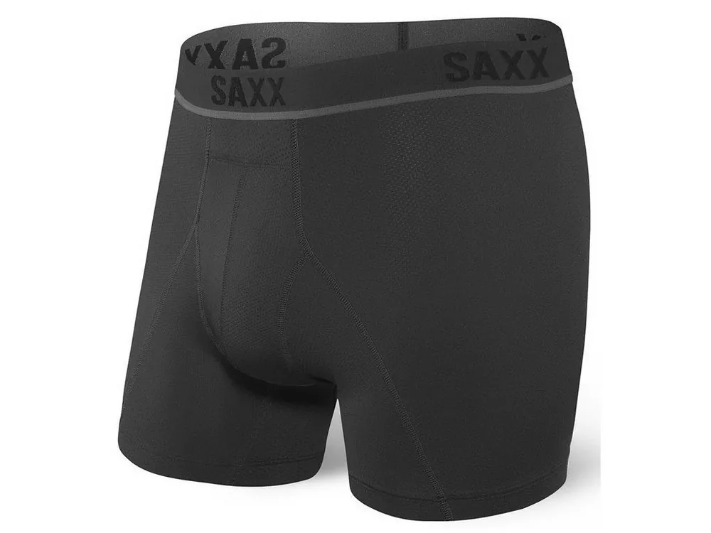 SAXX Pánské boxerky KINETIC HD BOXER BRIEF - blackout Speciální Cena