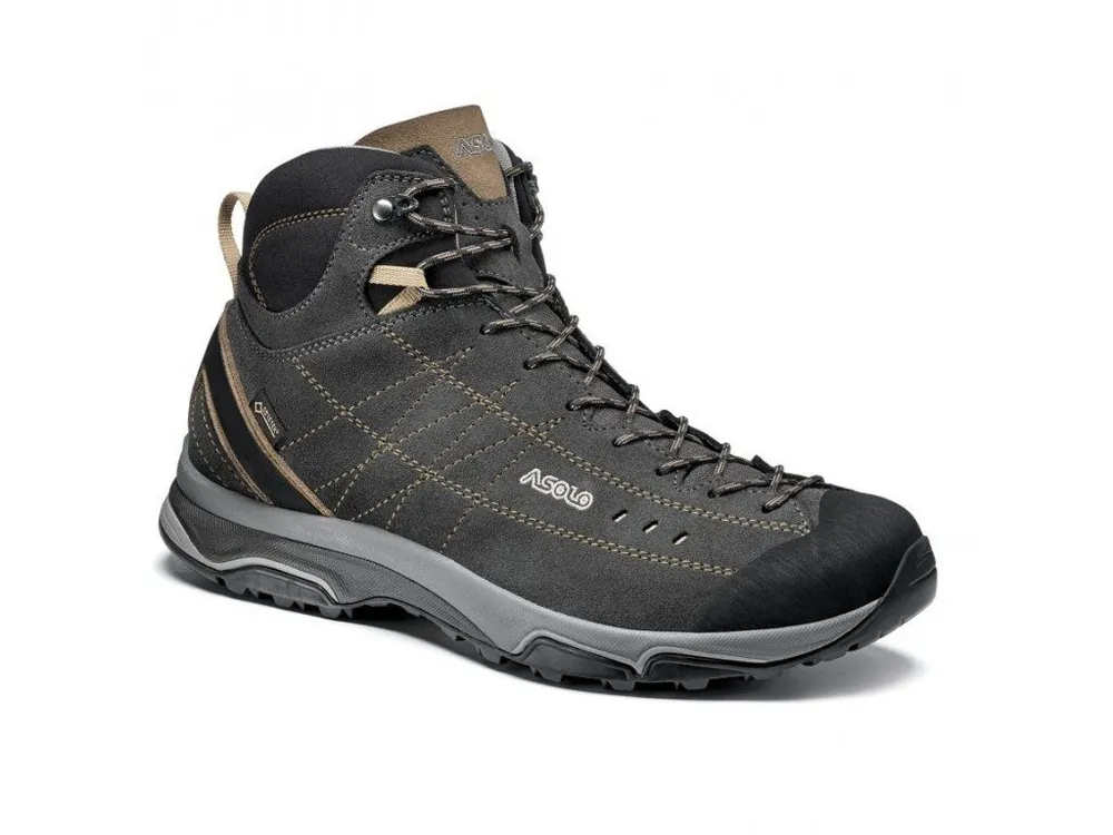 Nejlepší Cena ASOLO Pánské trekové boty NUCLEON MID GV MM graphite/brown - šedé