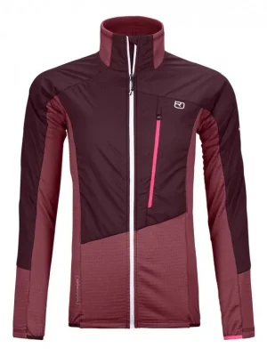 Nejprodávanější ORTOVOX Dámská bunda W's WESTALPEN HYBRID JACKET dark blood - červená
