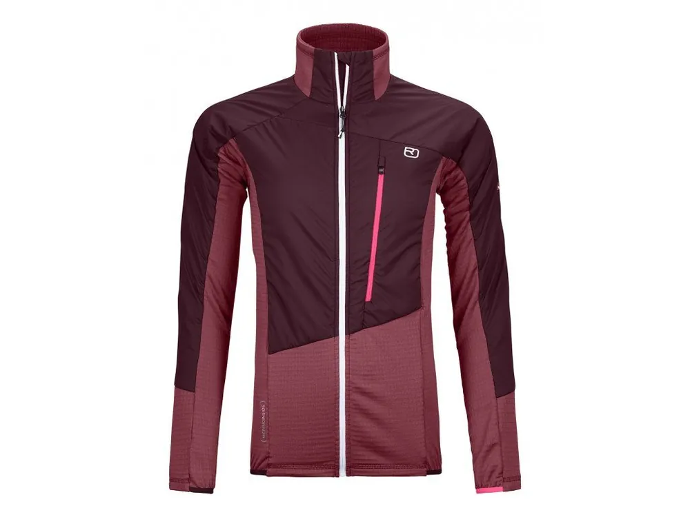Nejprodávanější ORTOVOX Dámská bunda W's WESTALPEN HYBRID JACKET dark blood - červená