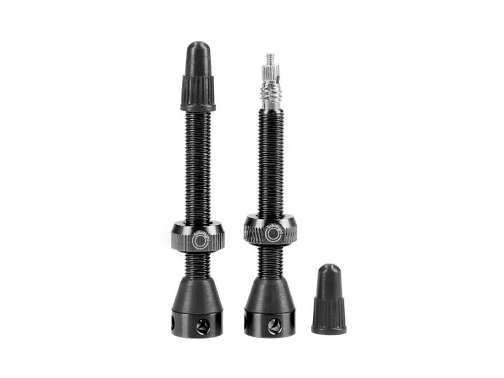 Dokud Zásoby Vydrží Bezdušové ventilky TUBOLIGHT BLACK VALVES PAIR (VVBLK)
