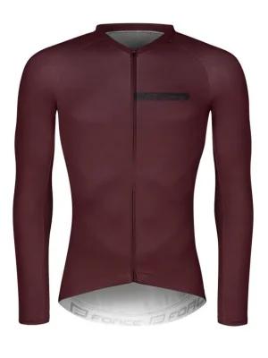 Dres FORCE CHARM dlouhý rukáv, bordó 4XL Levný