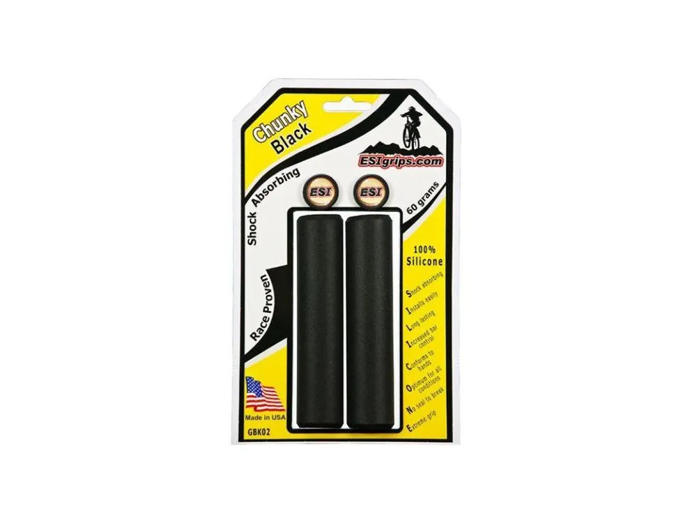 Gripy ESI Chunky - black Finální Výprodej