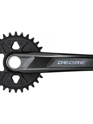 Jen Po Omezenou Doba Kliky Shimano Deore FC-M6100-1 integrovaná klika 1x12 175 mm 30z bez misek, černé