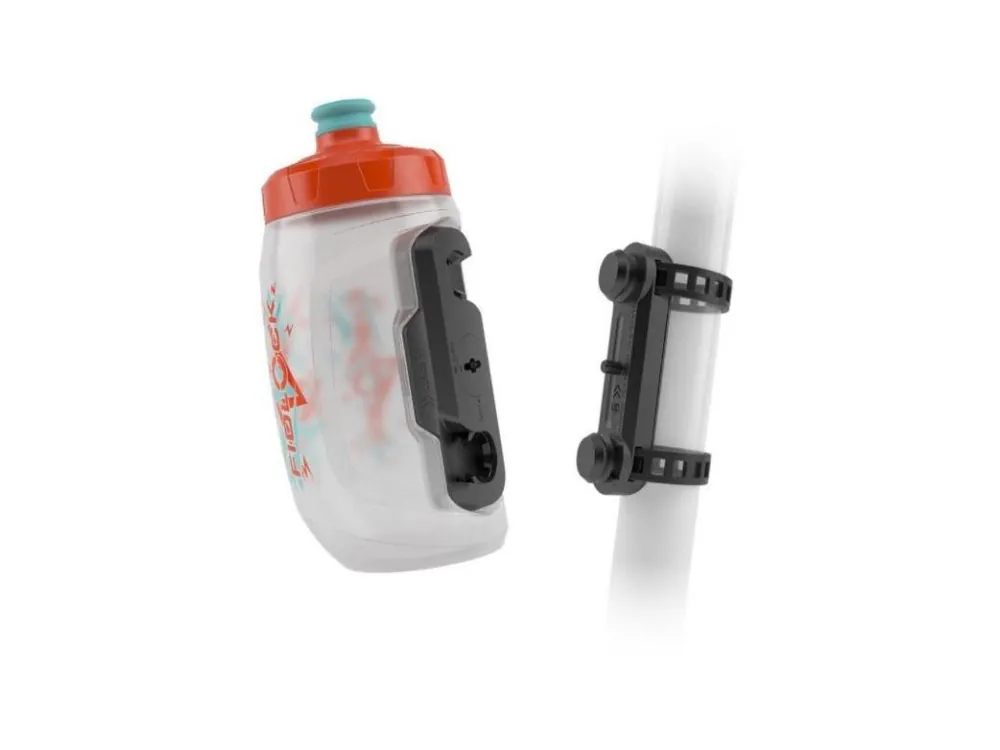 Levný Láhev Fidlock Twist Set dětský, oranžová, 450ml + UNI BASE
