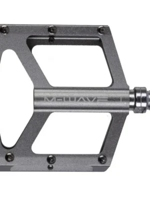 Nejlepší Volba Pedály M-Wave FLAT - standard závit 9/16 titanově šedé