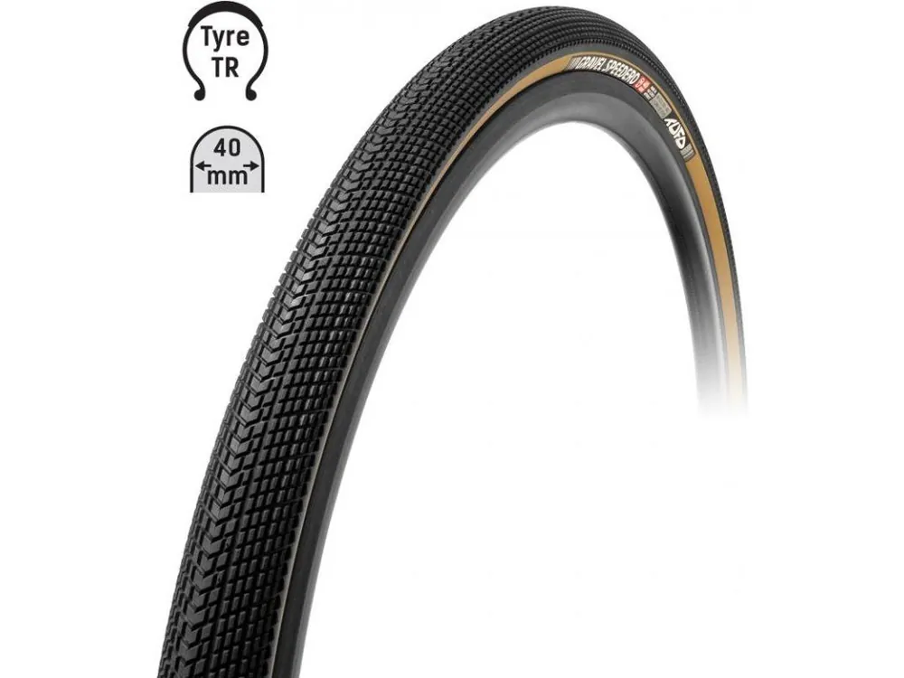 Výhodná Nabídka Plášť TUFO Gravel SPEEDERO 700x40C, bezdušový, črn/béž