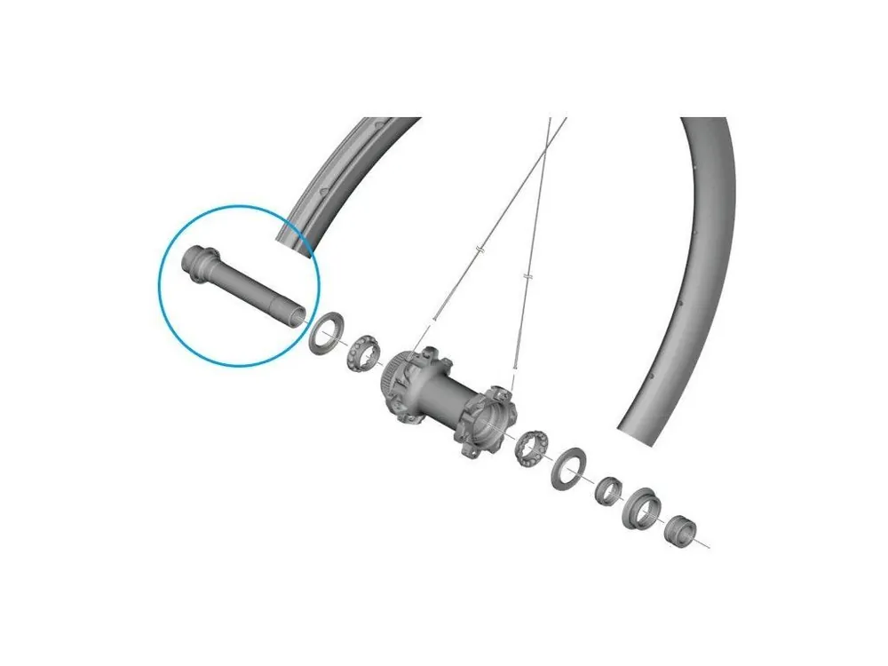 Přední osa Shimano WH-R9270 Poslední Šance
