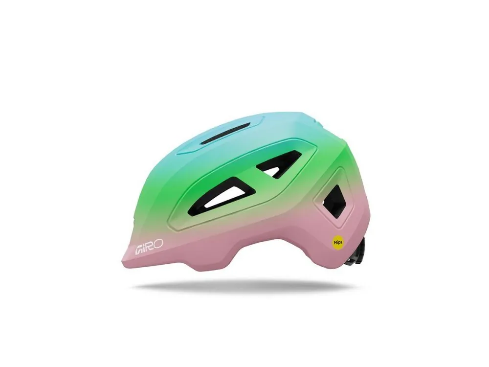Značkový Přilba GIRO Scamp II MIPS - Mat Light Pink/Green Fade, dětská