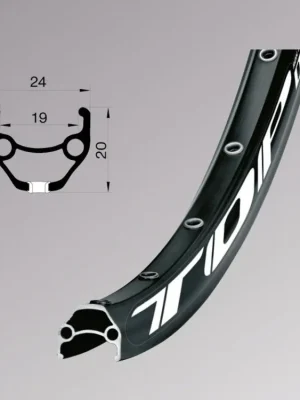Ráfek Remerx Top Disc 622/19 - 36 děr, černý BA, 1N, AV, RX Vysoce Kvalitní