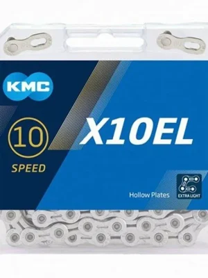 Řetěz KMC X-10 EL Light - balený, 114 článků, stříbrná (10s) Ověřený