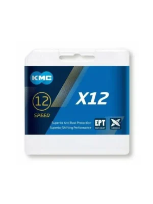 Řetěz KMC X-12 EPT - šedý, v krabičce, 126 čl. Sleva