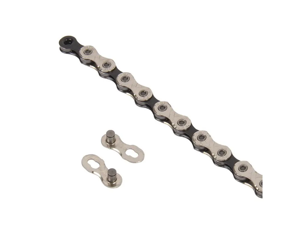 Řetěz KMC X10 silver/black, 118 článků + spojka Výhodná Nabídka