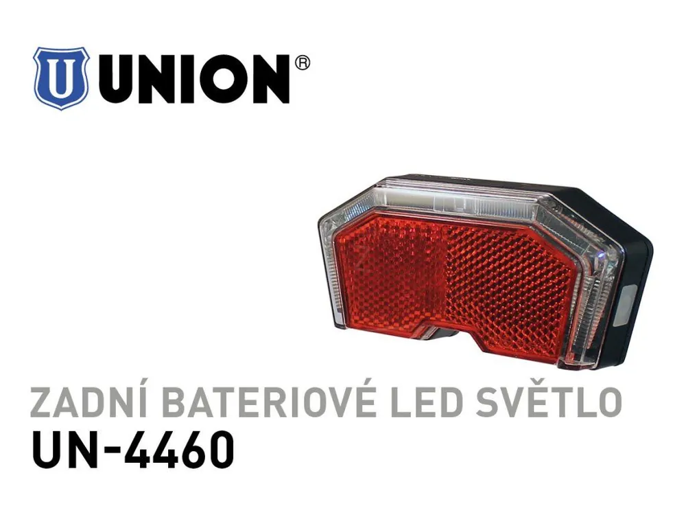 Doprava Zdarma Světlo zadní Union UN-4460, diodové, bateriové na nosič