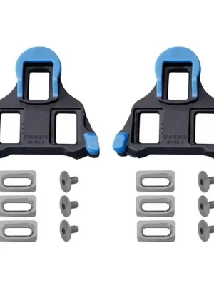 Cenový Hit Zarážky Shimano SPD SL SM-SH12 s vůlí, modro-černé