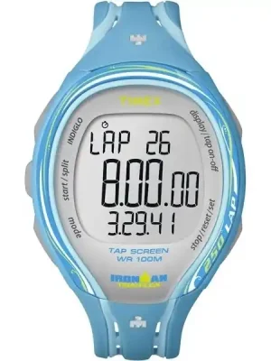 Dámské hodinky Timex Ironman Sleek Tap Screen 250 lap sv.modrá Dokud Zásoby Vydrží