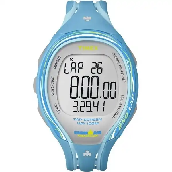 Dámské hodinky Timex Ironman Sleek Tap Screen 250 lap sv.modrá Dokud Zásoby Vydrží