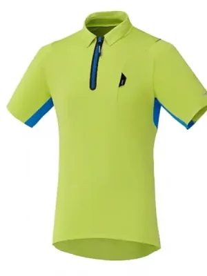 Dres krátký pánský Shimano Polo Shirt zelený Vysoce Kvalitní