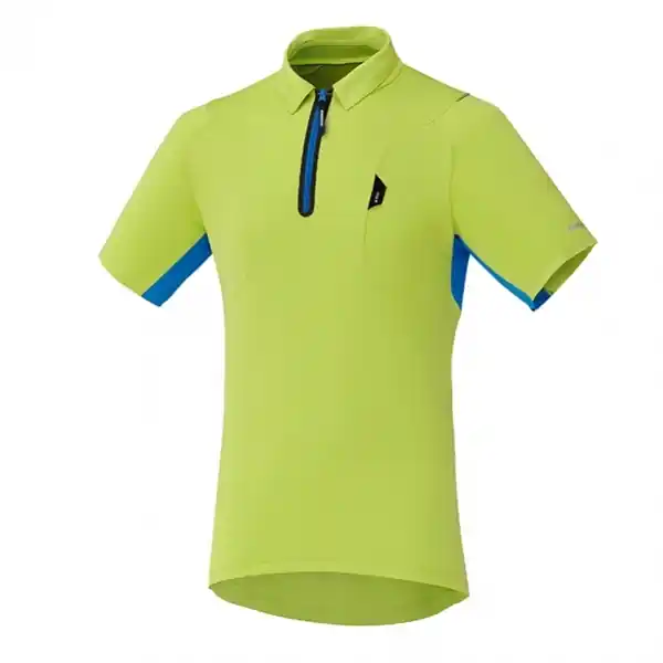 Dres krátký pánský Shimano Polo Shirt zelený Vysoce Kvalitní