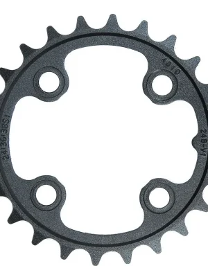 Bezpečná Platba Převodník Truvativ MTB 24T B V1 64 Alum 3mm Blast Black 9 & 10 speed