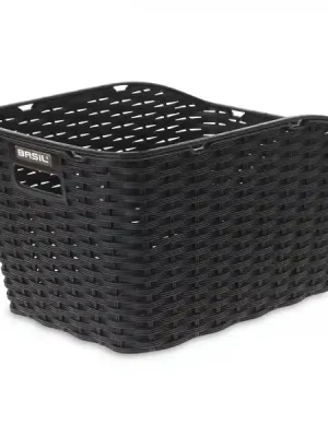 Koš BASIL WEAVE WP černý Nová Kolekce
