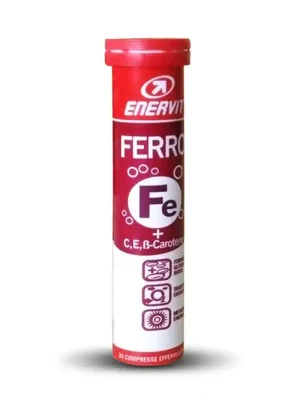 Dokud Zásoby Vydrží ENERVIT FERRO,20 šumivých tablet, pomeranč