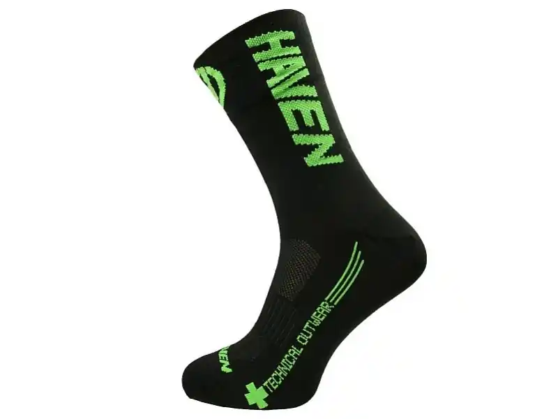 Ponožky HAVEN LITE NEO LONG 2páry černo/zelené Bezpečná Platba