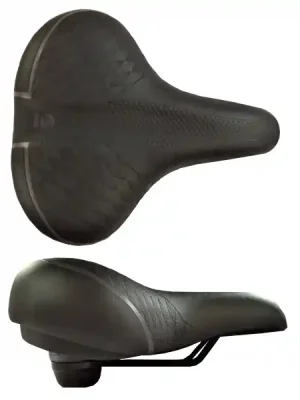 Sedlo DDK City Comfort Artwork černé s elastomery Cenová Bomba