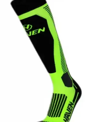 Sezónní Sleva Podkolenky dětské lyžařské HAVEN Ski Silver zelené