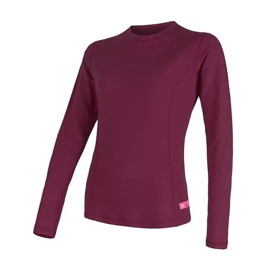 Nejlepší Cena Triko dlouhé dámské SENSOR MERINO WOOL DF lilla