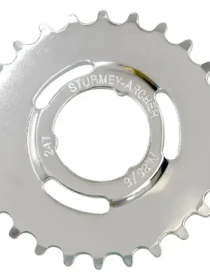 Originální Pastorek Sturmey-Archer 24z 1/8 pro 2/3/5r stříb.