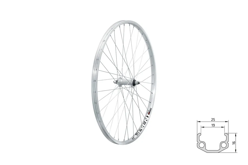 Must-Have Zapletené kolo přední KLS EVENT F, 26, silver