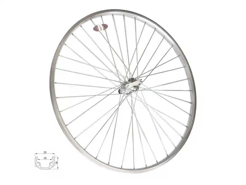 Kolo zapletené 28 622-19 zadní RU 36 děr stříbrné Union/CnSpoke pro 7-k Vrácení Zdarma