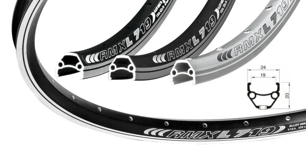 Ráfek REMERX DRAGON 719 DISC 622x19 36děr černý Vysoce Kvalitní