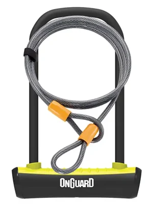 Horká Nabídka Zámek ONGUARD podkova 115x230x11mm + lanko 1200x10mm