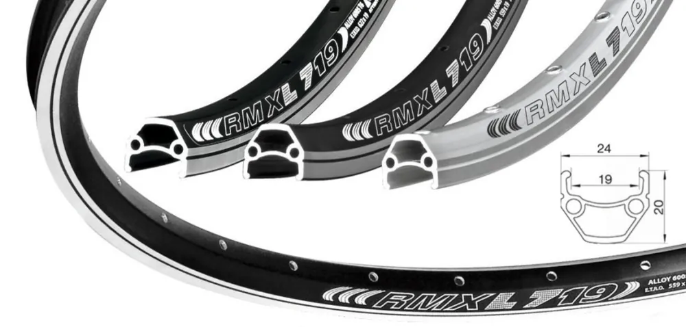 Hit Sezóny Ráfek REMERX DRAGON 719 V-brake 559x19 36děr černý