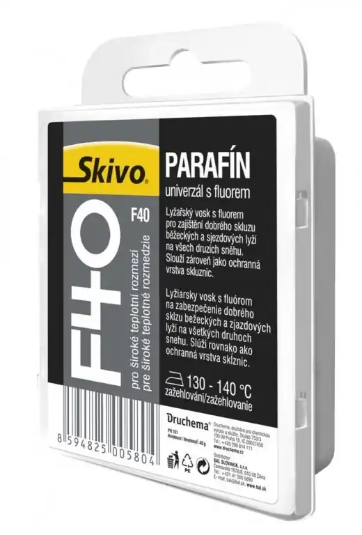Nejprodávanější Vosk Skivo parafín s fluorem F 40 univerzál 40g