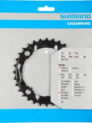 Výhodná Nabídka Převodník 32z Shimano DEORE FC-M590 3x9 4 díry