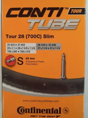 Nová Kolekce Duše Continental TOUR 28x1.1-1 5/8x1 3/8 (28-622/37-622) FV/42mm