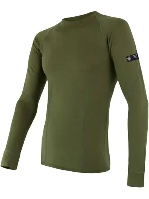 Cenově Výhodný Triko dlouhé pánské SENSOR MERINO ACTIVE safari